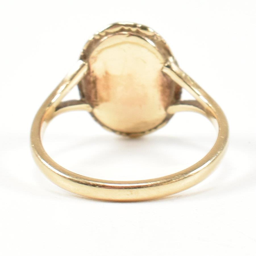 19TH CENTURY GOLD CAMEO RING - Bild 5 aus 6