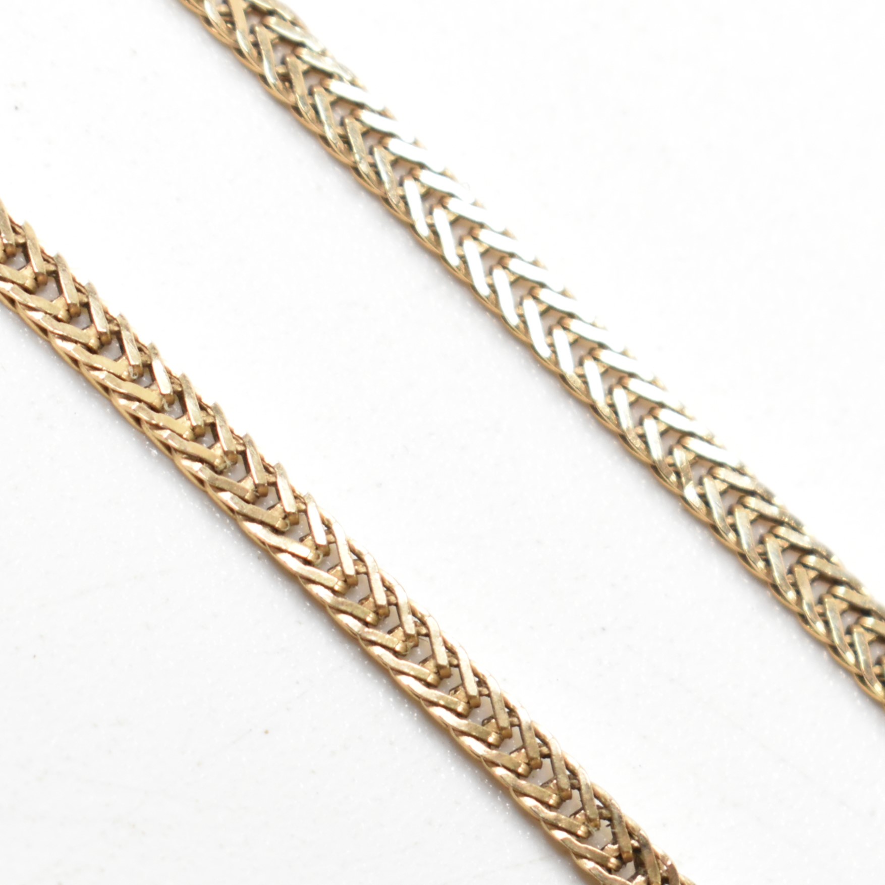 HALLMARKED 9CT GOLD FOXTAIL CHAIN NECKLACE