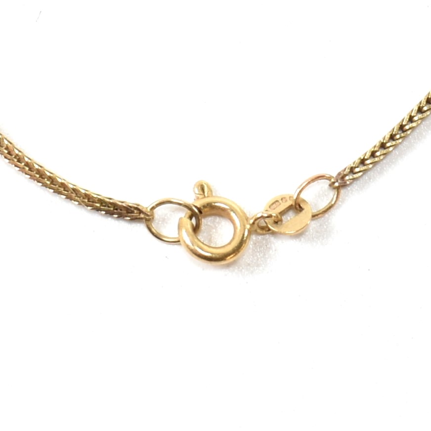 HALLMARKED 9CT GOLD FOXTAIL CHAIN NECKLACE - Image 2 of 4