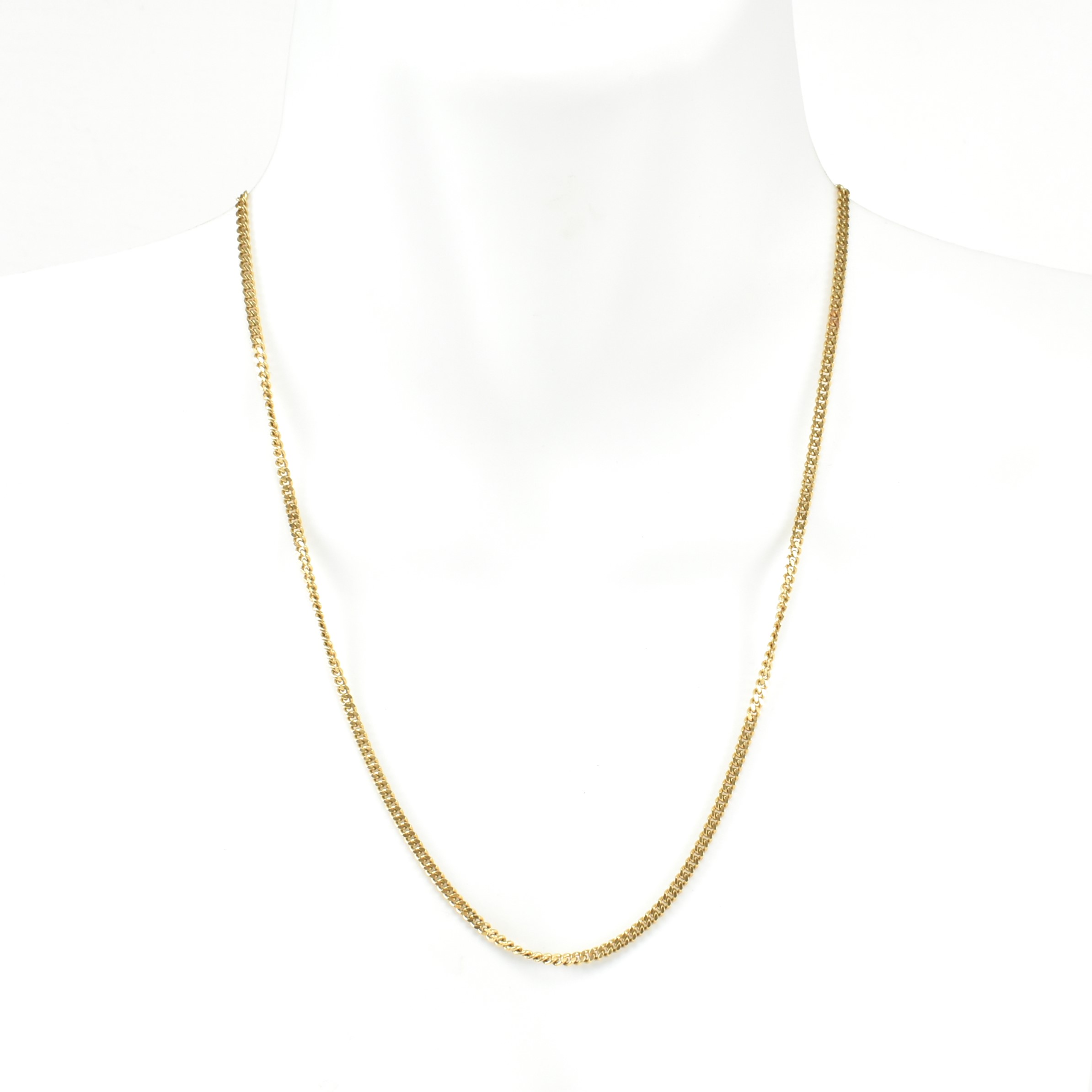 ITALIAN 18CT GOLD CURB LINK CHAIN NECKLACE - Image 4 of 4