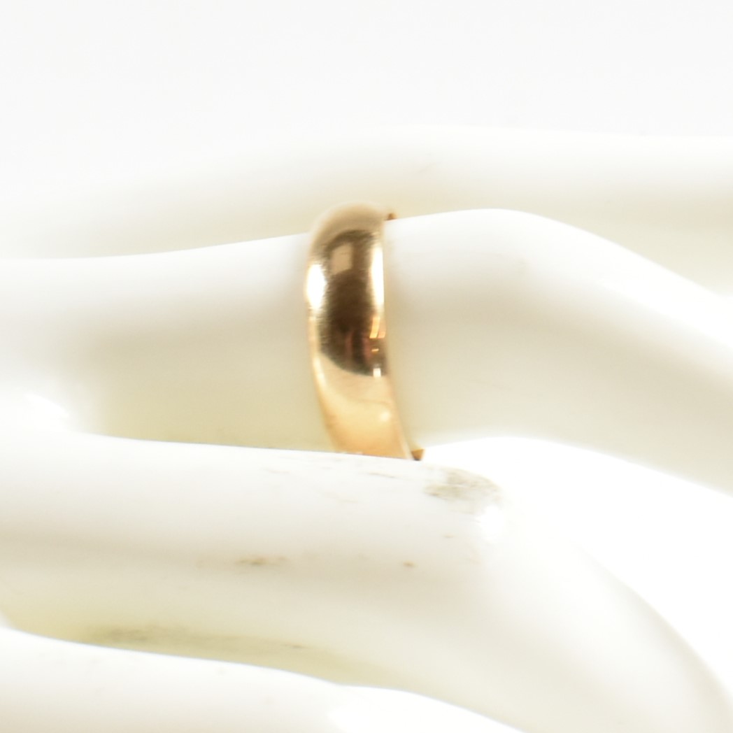 HALLMARKED 9CT GOLD BAND RING - Image 5 of 5