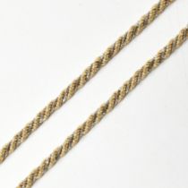 ITALIAN 18CT GOLD ROPE TWIST CHAIN NECKLACE