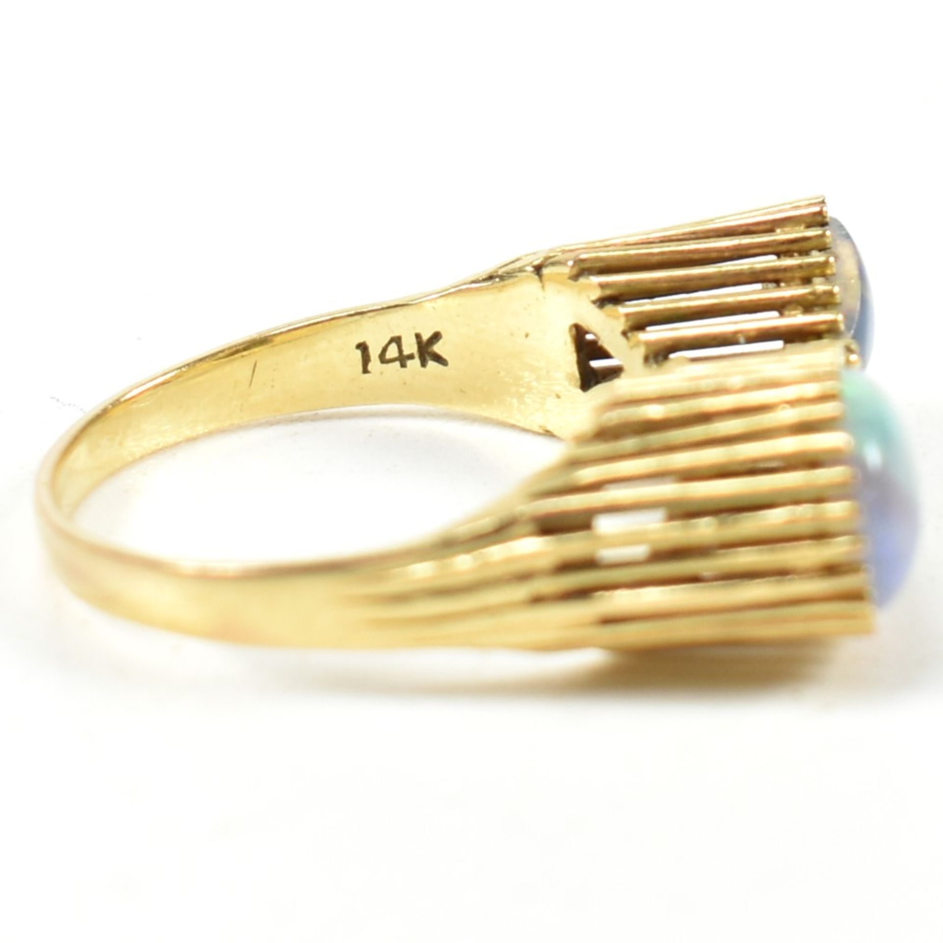 RETRO OPAL & DIAMOND RING - Image 5 of 10