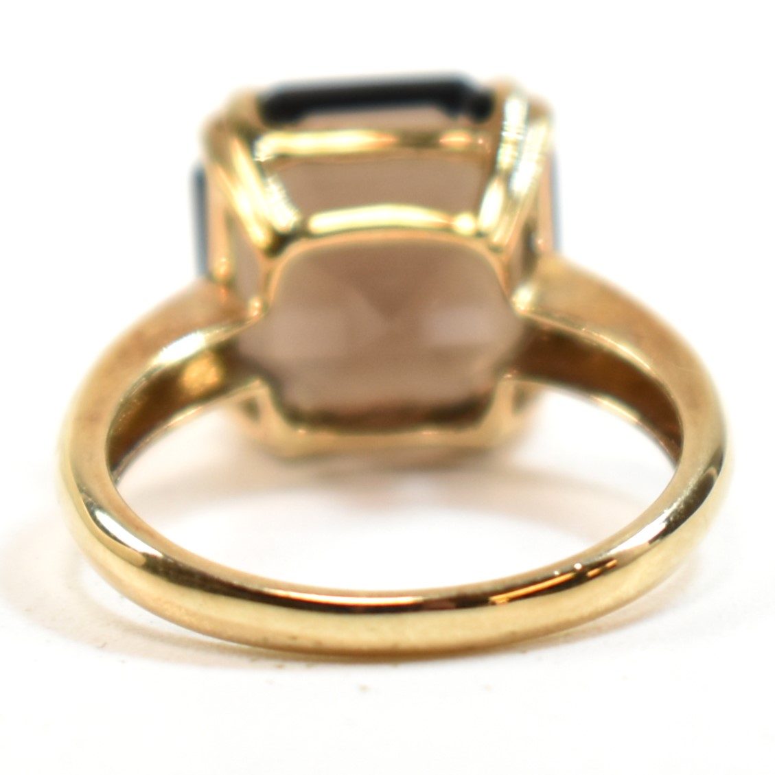 HALLMARKED 9CT GOLD & SMOKY QUARTZ RING - Bild 2 aus 10