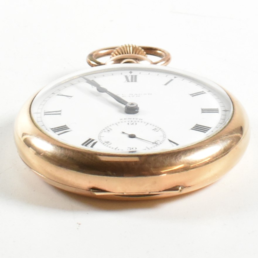 GOLD PLATED MARSH OF BATH OPEN FACED POCKET WATCH - Image 6 of 7