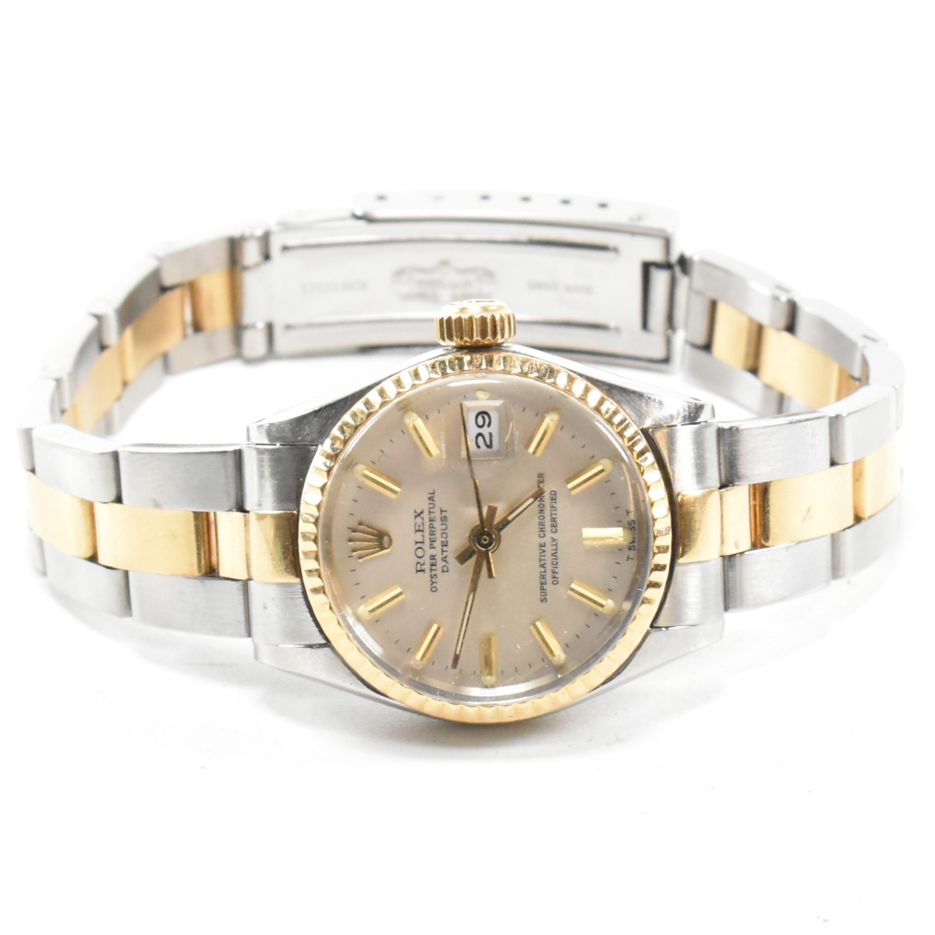 ROLEX OYSTER PERPETUAL DATEJUST LADIES CHRONOMETER - Image 5 of 5