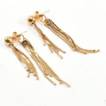 PAIR OF 18CT GOLD TASSEL EARRINGS