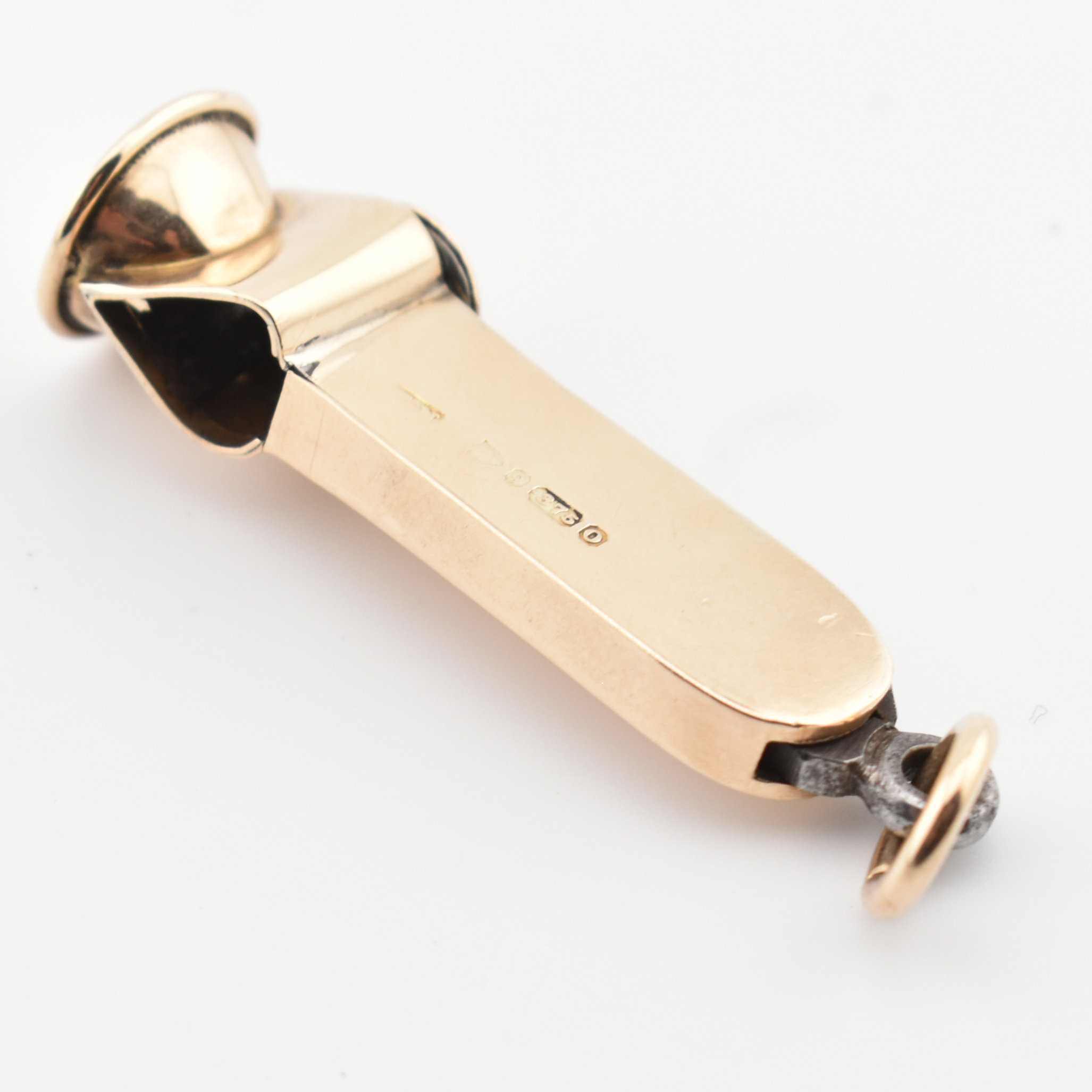 HALLMARKED 9CT GOLD CIGAR CUTTER - Image 6 of 6