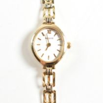 HALLMARKED 9CT GOLD ACCURIST LADIES WRIST WATCH