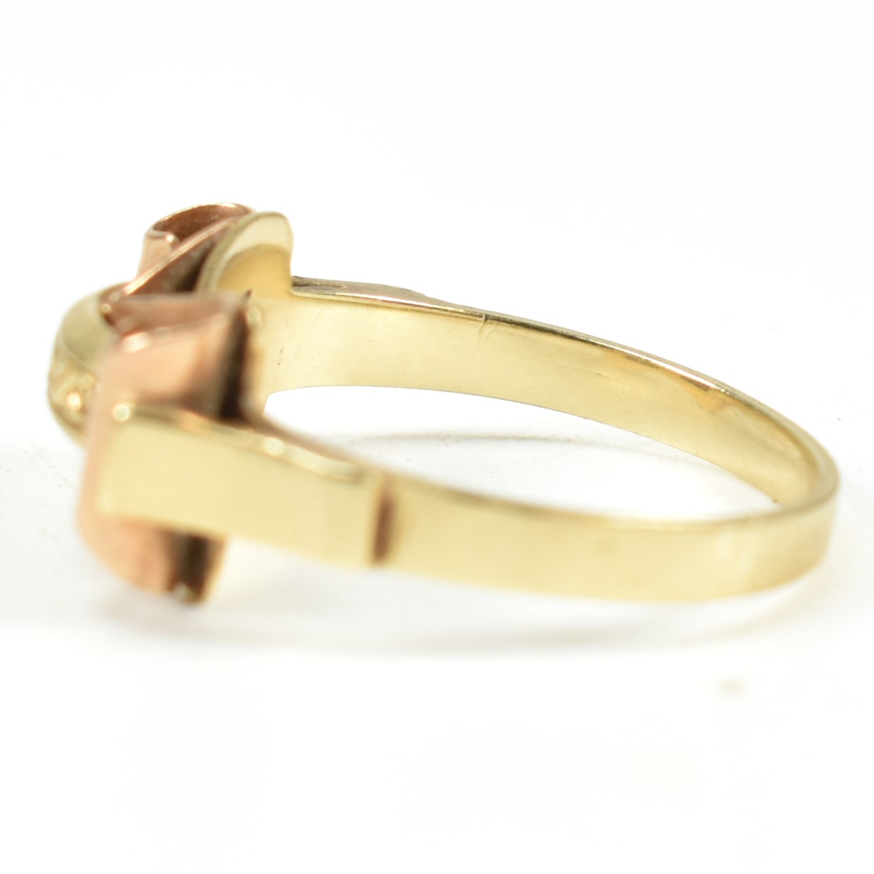 14CT BI COLOUR GOLD RETRO RING - Image 3 of 7