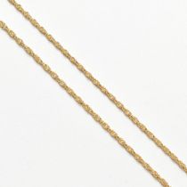 ITALIAN HALLMARKED 9CT GOLD FANCY LINK CHAIN NECKLACE