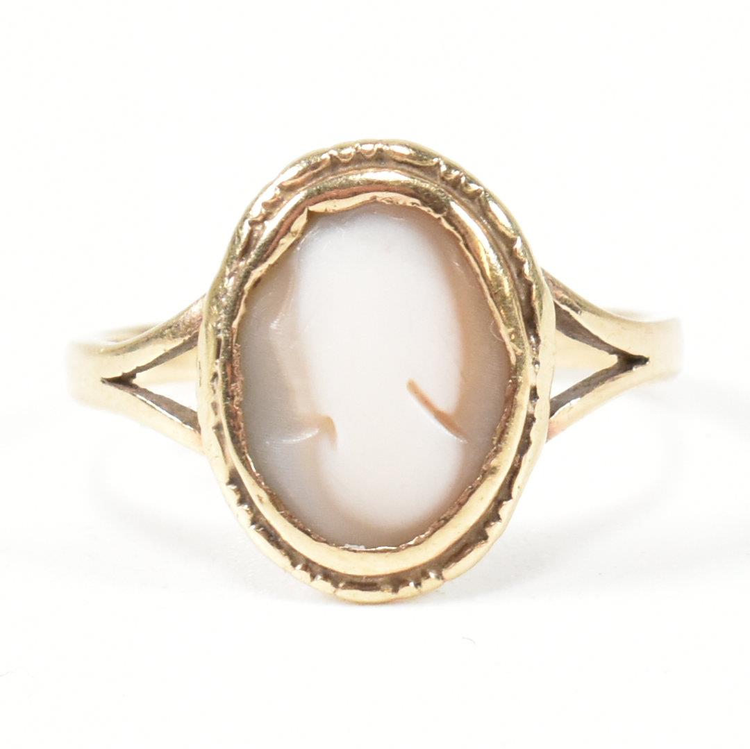 19TH CENTURY GOLD CAMEO RING