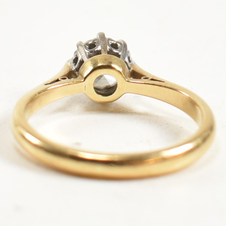 HALLMARKED 18CT GOLD & DIAMOND SOLITAIRE RING - Image 3 of 10