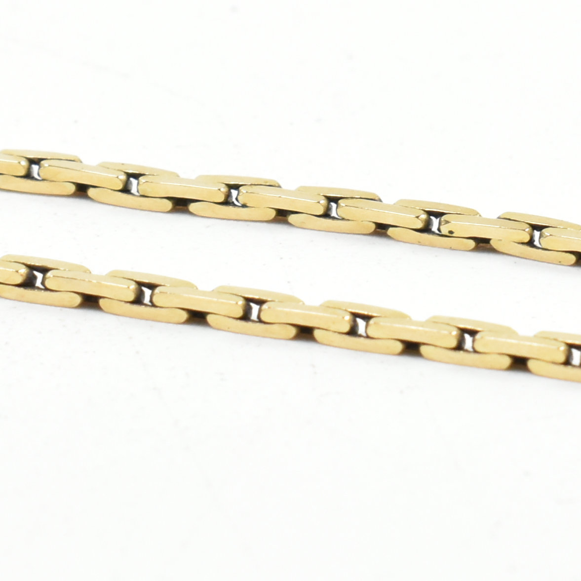 HALLMARKED 9CT GOLD FANCY FLAT LINK CHAIN - Image 4 of 5