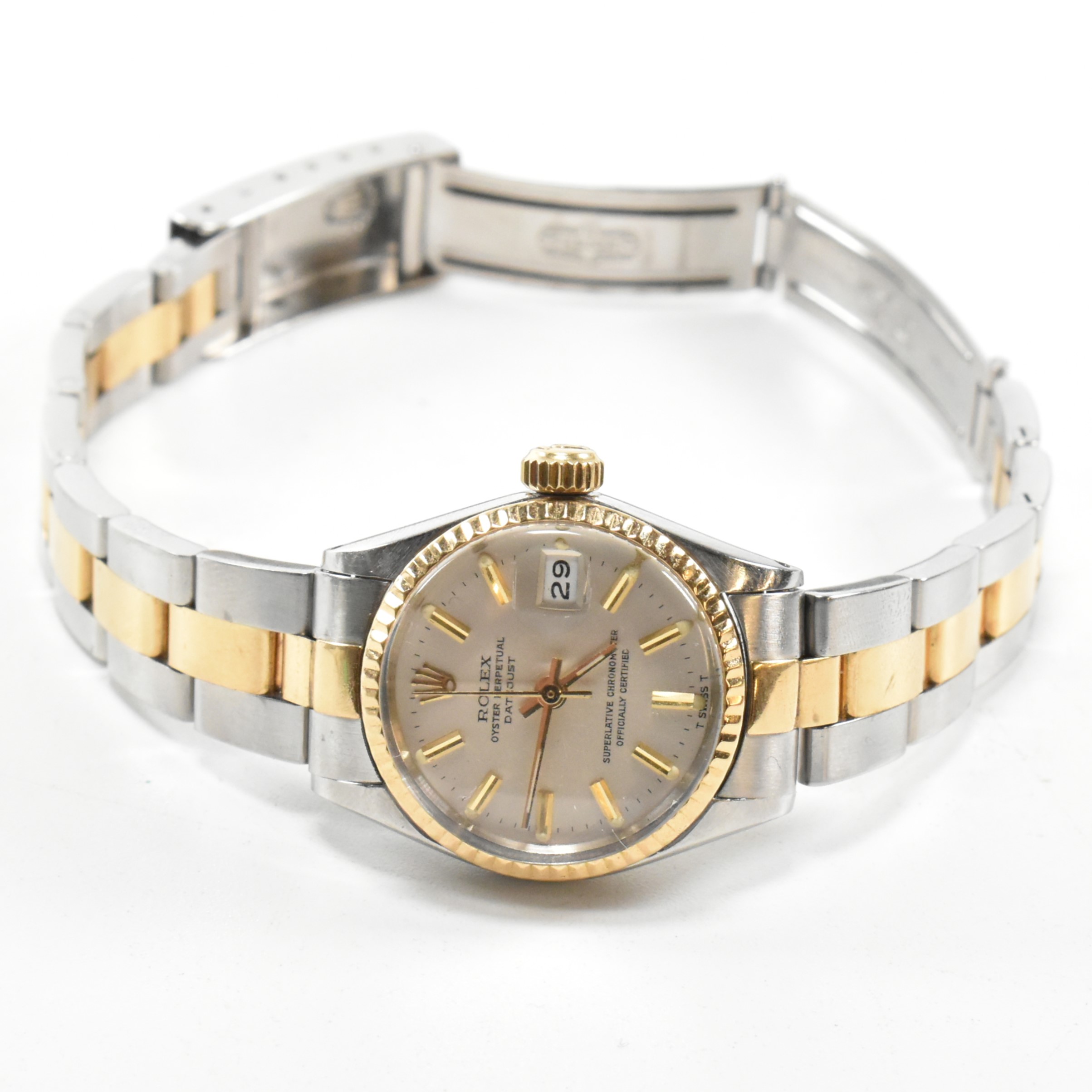 ROLEX OYSTER PERPETUAL DATEJUST LADIES CHRONOMETER - Image 2 of 5