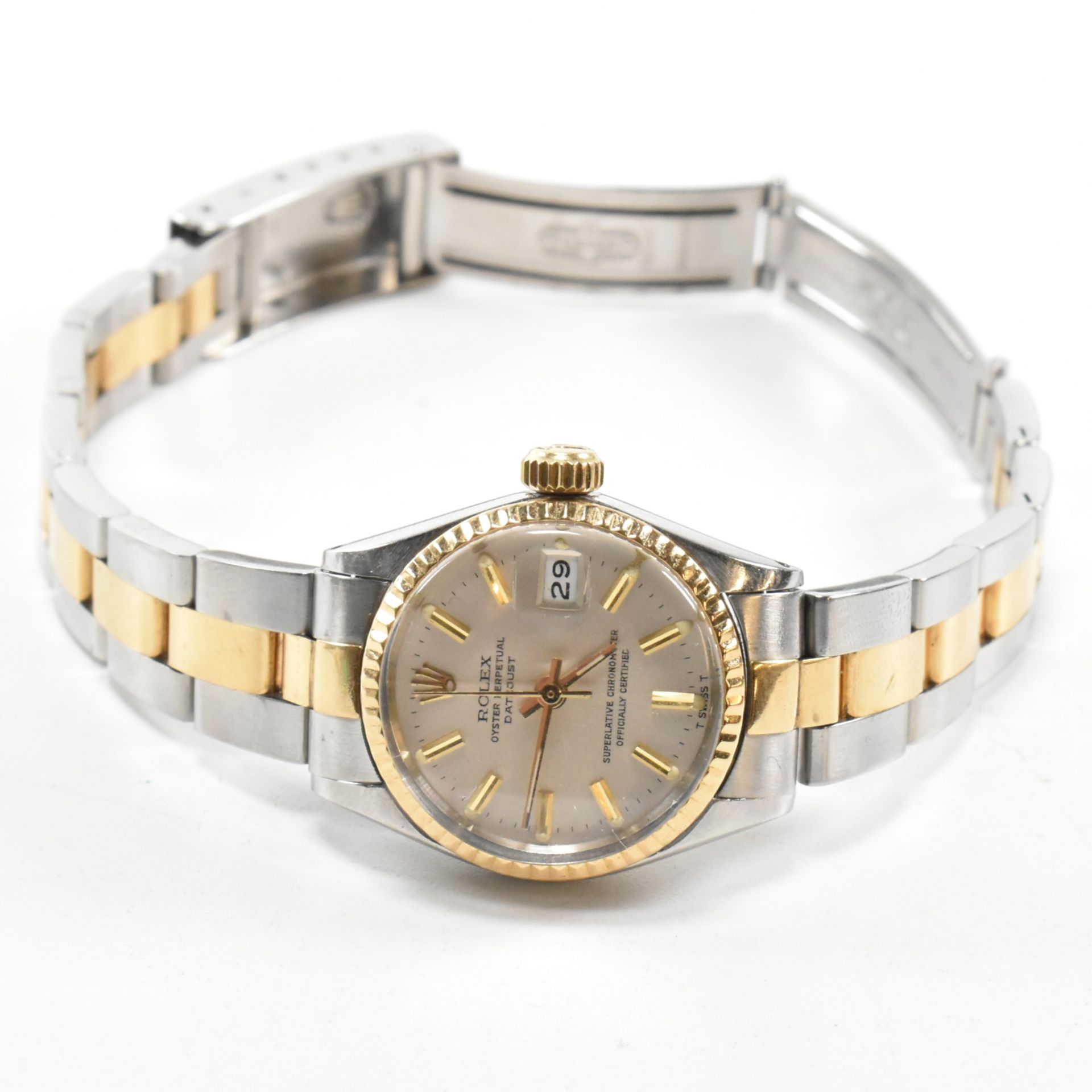 ROLEX OYSTER PERPETUAL DATEJUST LADIES CHRONOMETER - Image 2 of 5