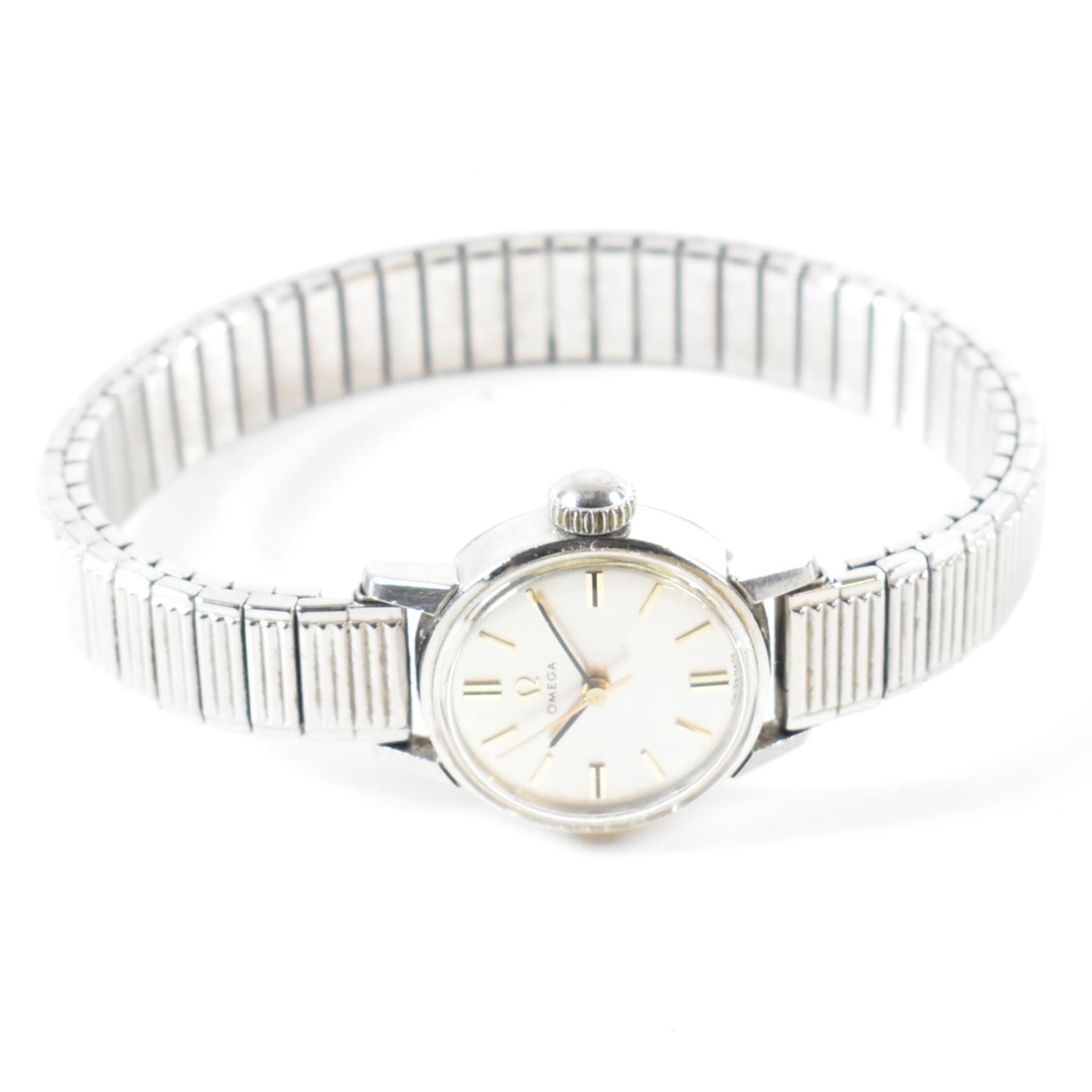 CASED STAINLESS STEEL OMEGA SEAMASTER LADIES WRISTWATCH - Image 3 of 4