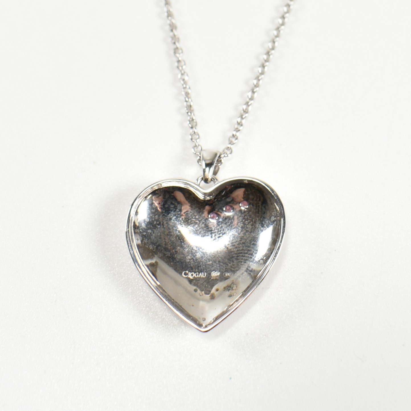 HALLMARKED SILVER CLOGAU CELTIC HEART PENDANT NECKLACE - Image 3 of 6