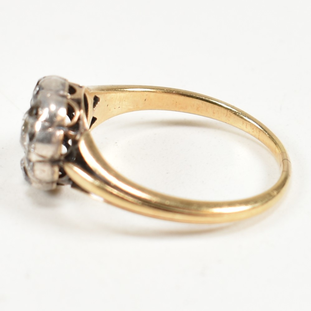 GOLD & DIAMOND CLUSTER RING - Image 7 of 8