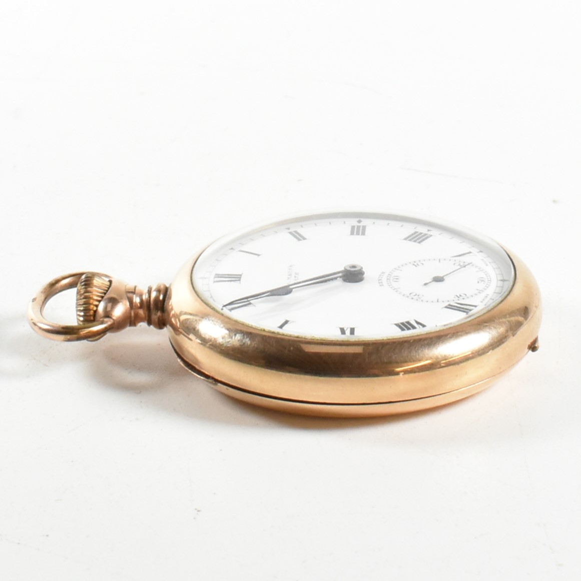 GOLD PLATED MARSH OF BATH OPEN FACED POCKET WATCH - Image 5 of 7