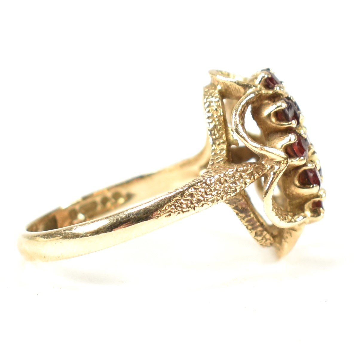 HALLMARKED 9CT GOLD CLUSTER RING - Image 4 of 10