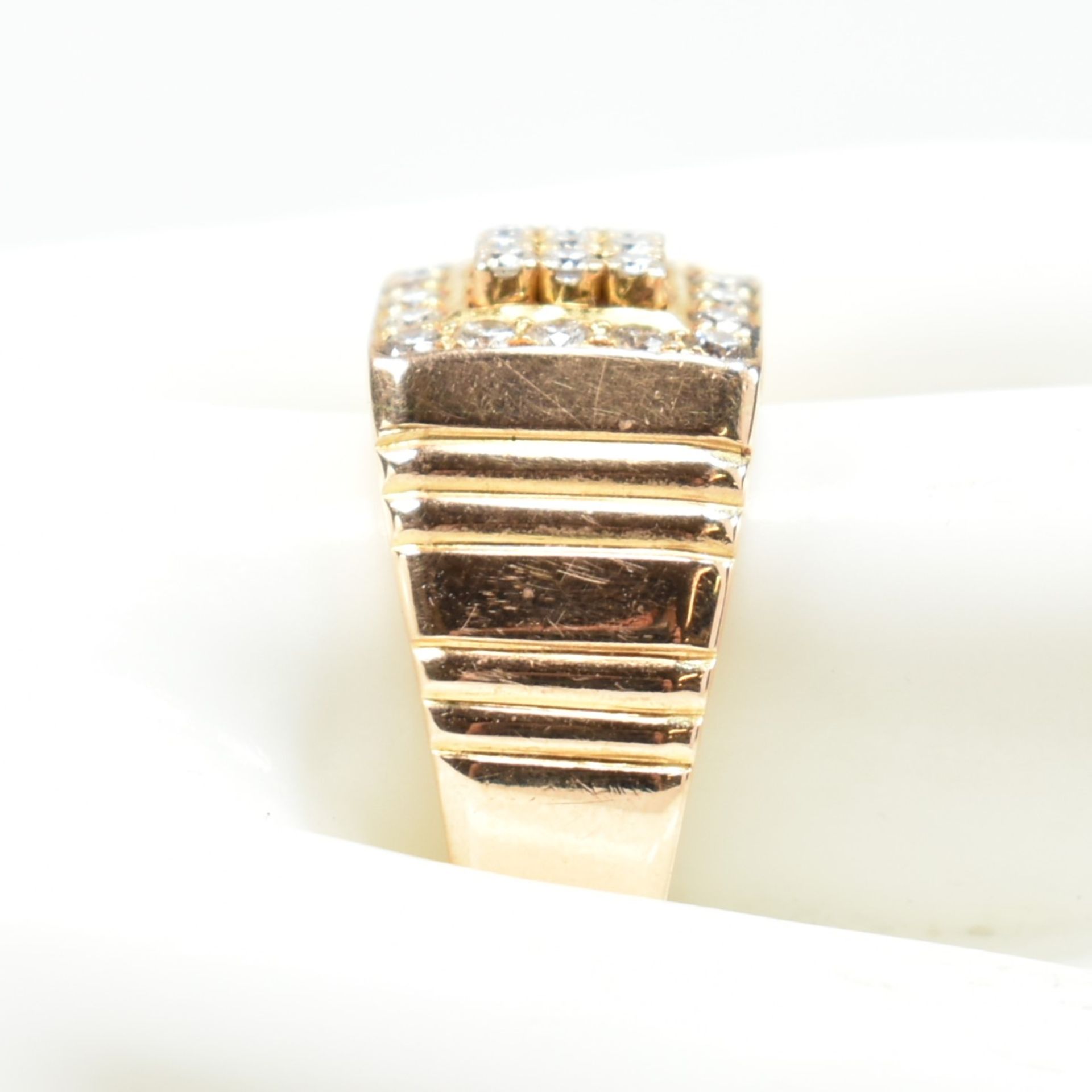 HALLMARKED 18CT GOLD & DIAMOND SIGNET RING - Image 9 of 9