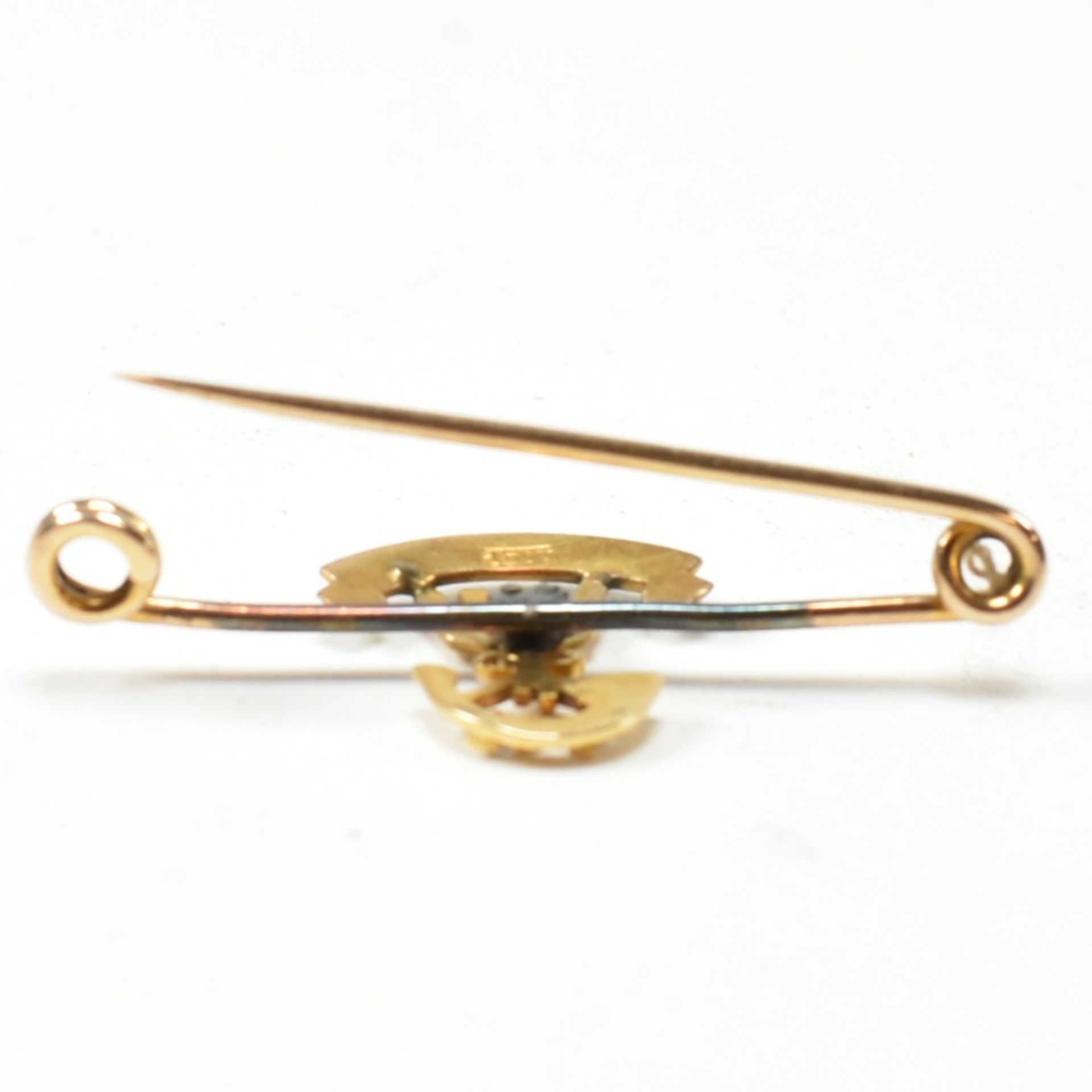 15CT GOLD WWI SOMERSET LIGHT INFANTRY SWEETHEART BROOCH - Image 4 of 5