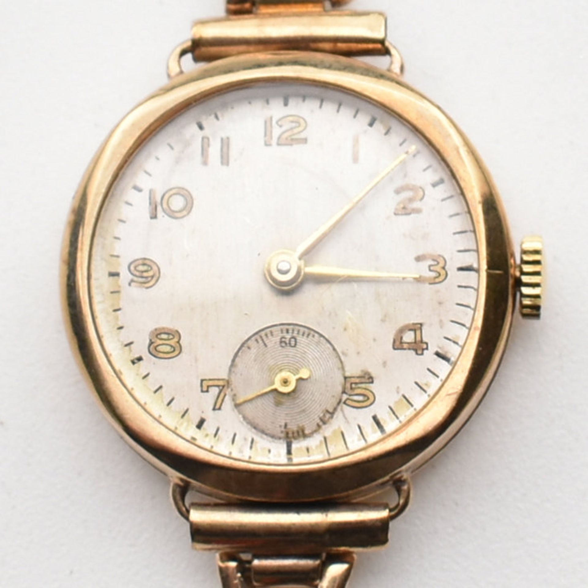 9CT GOLD HALLMARKED LADIES DRESS COCKTAIL WATCH - Image 5 of 5