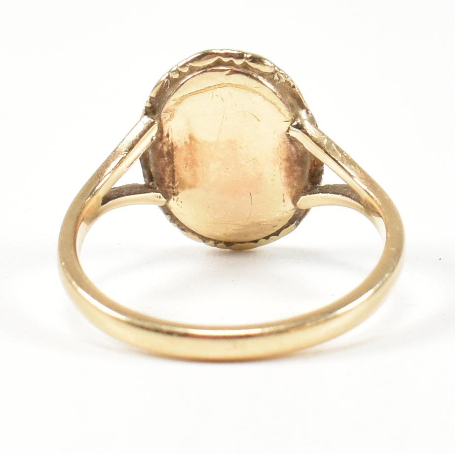 19TH CENTURY GOLD CAMEO RING - Bild 4 aus 6