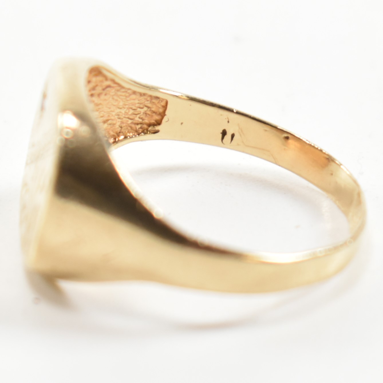 HALLMARKED 9CT GOLD & DIAMOND SIGNET RING - Bild 7 aus 9