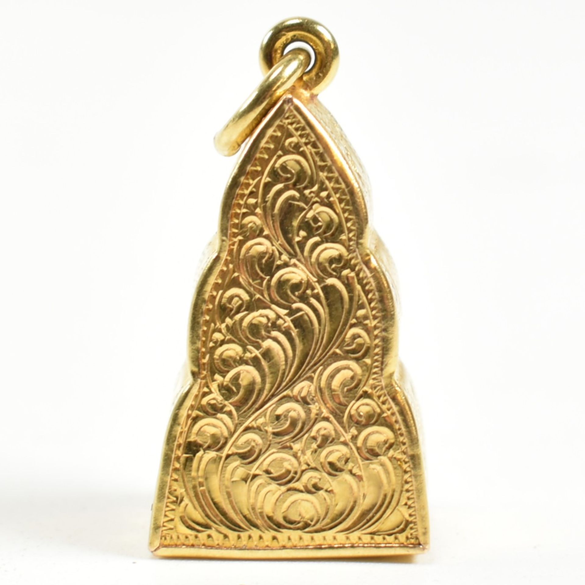 18CT GOLD THAI BUDDHA AMULET NECKLACE PENDANT - Image 3 of 7