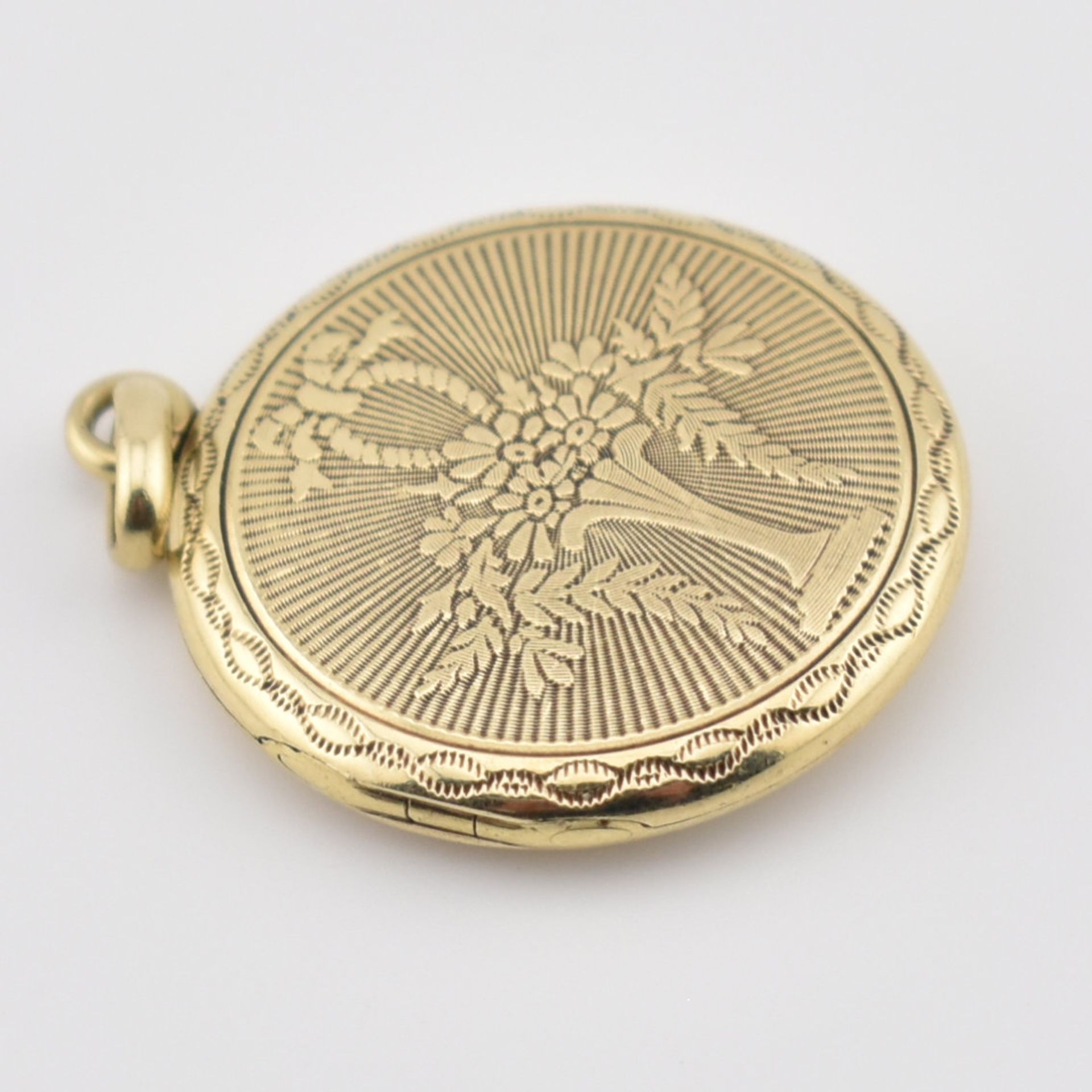 14CT GOLD LOCKET NECKLACE PENDANT - Image 4 of 5