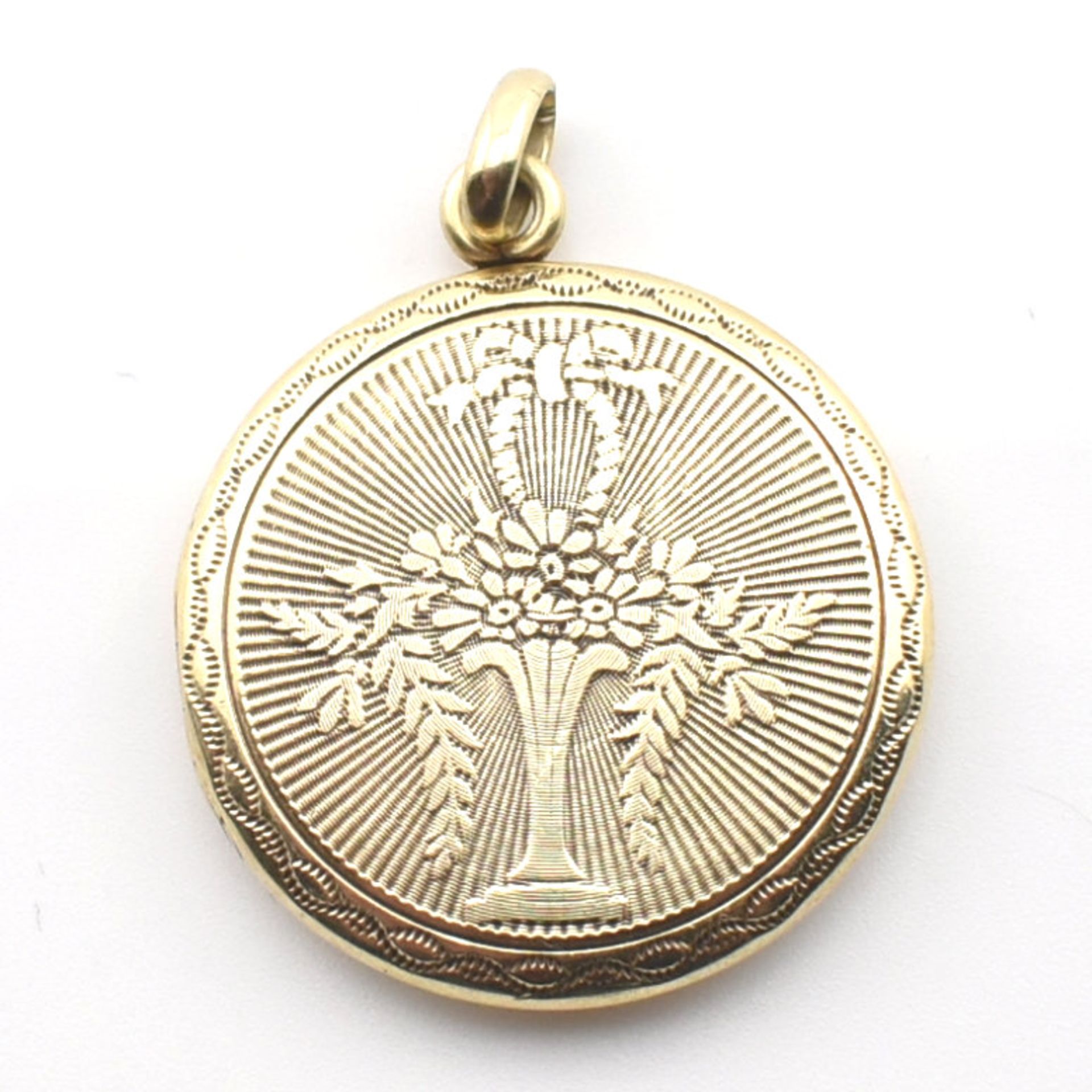 14CT GOLD LOCKET NECKLACE PENDANT