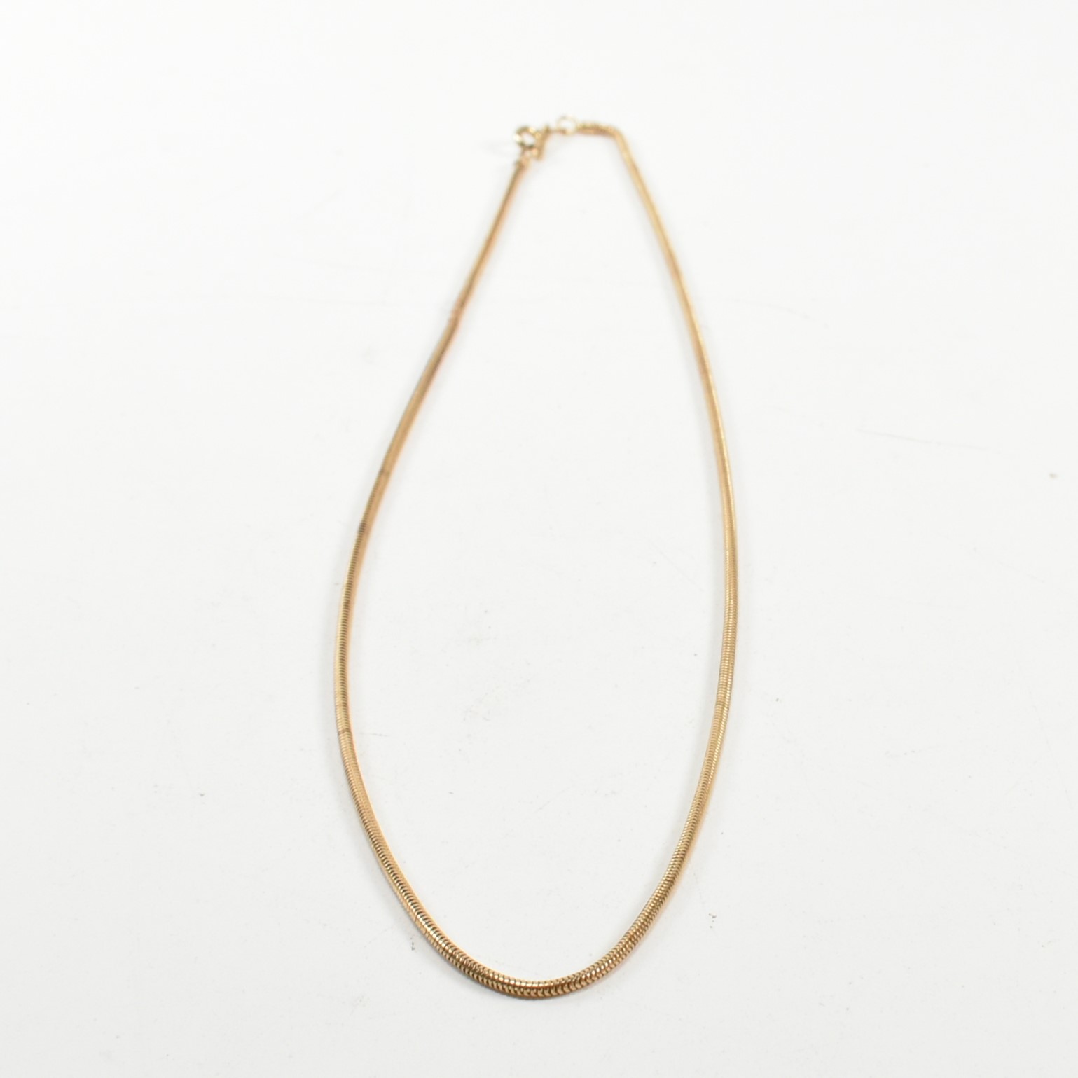 HALLMARKED 9CT GOLD SNAKE CHAIN NECKLACE - Image 2 of 4