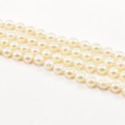SILVER & CULTURED PEARL BEAD NECKLACE