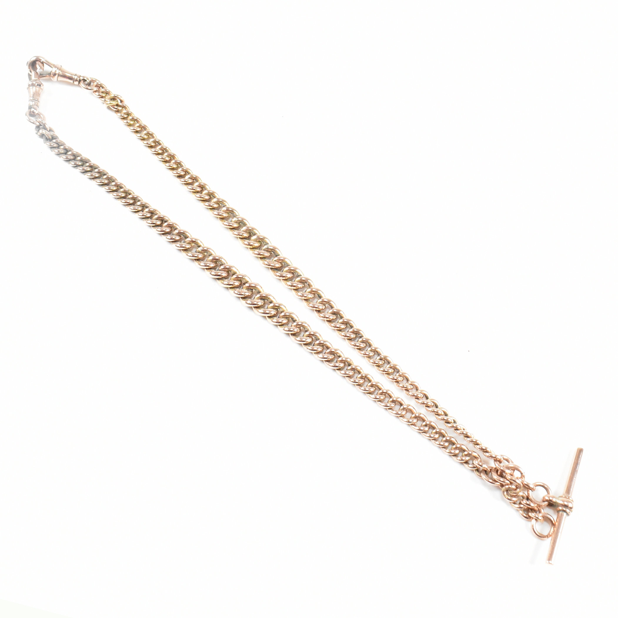 HALLMARKED 9CT GOLD ALBERT CHAIN - Image 3 of 7