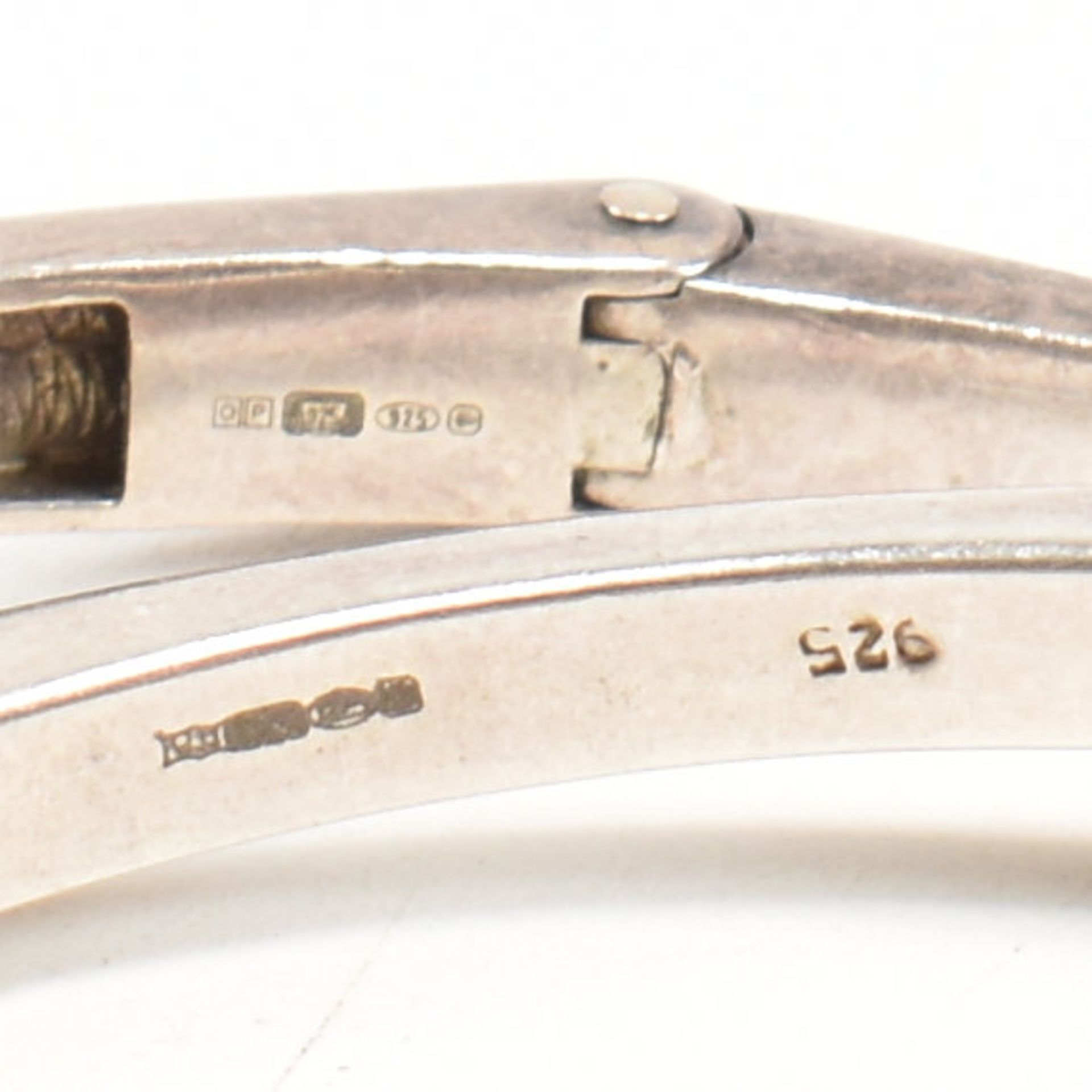 TWO HALLMARKED 925 SILVER BANGLES - Image 5 of 5