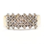 HALLMARKED 9CT GOLD & DIAMOND CLUSTER RING