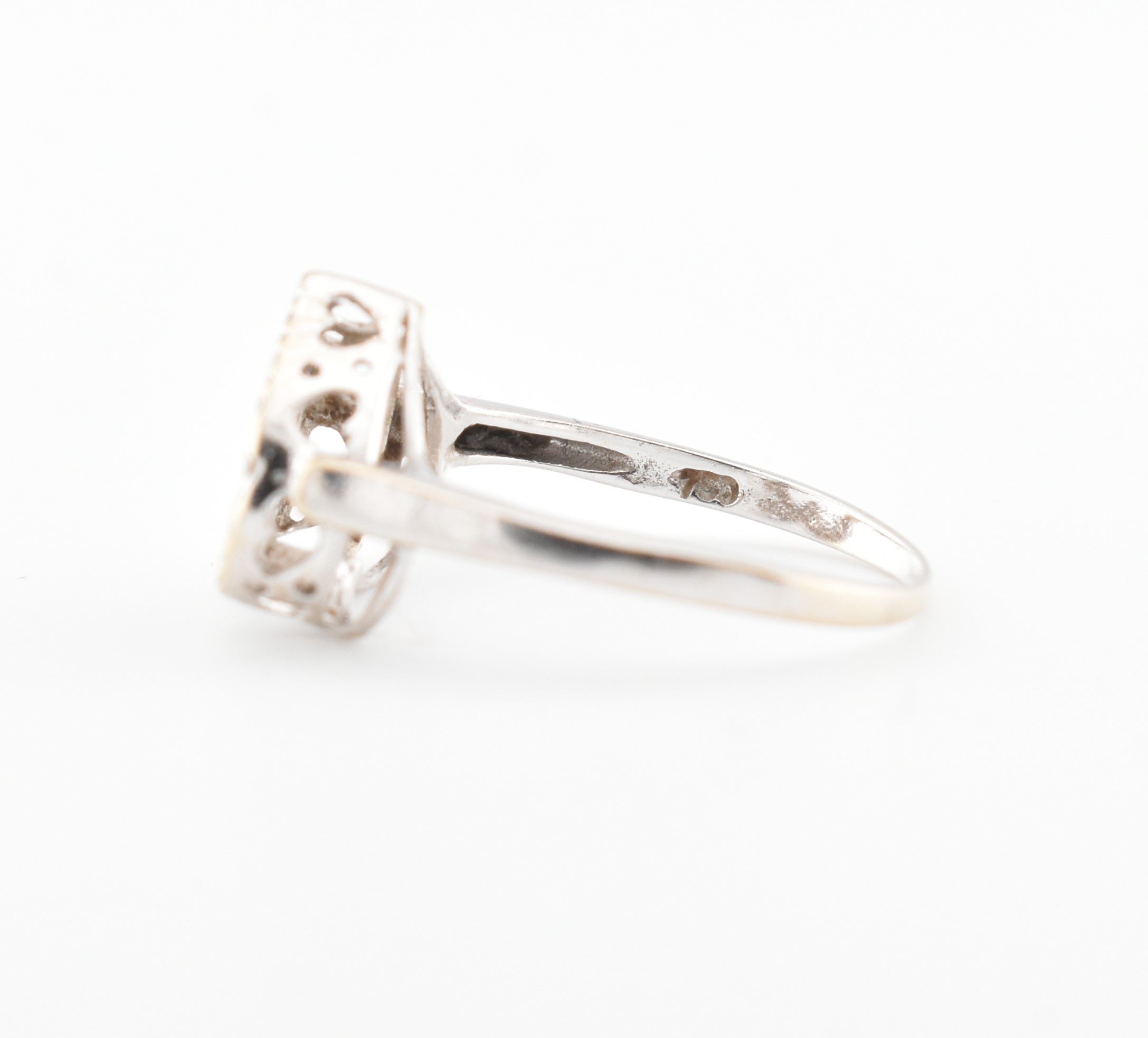 TWO 18CT WHITE GOLD CZ & DIAMOND RINGS - Image 5 of 6