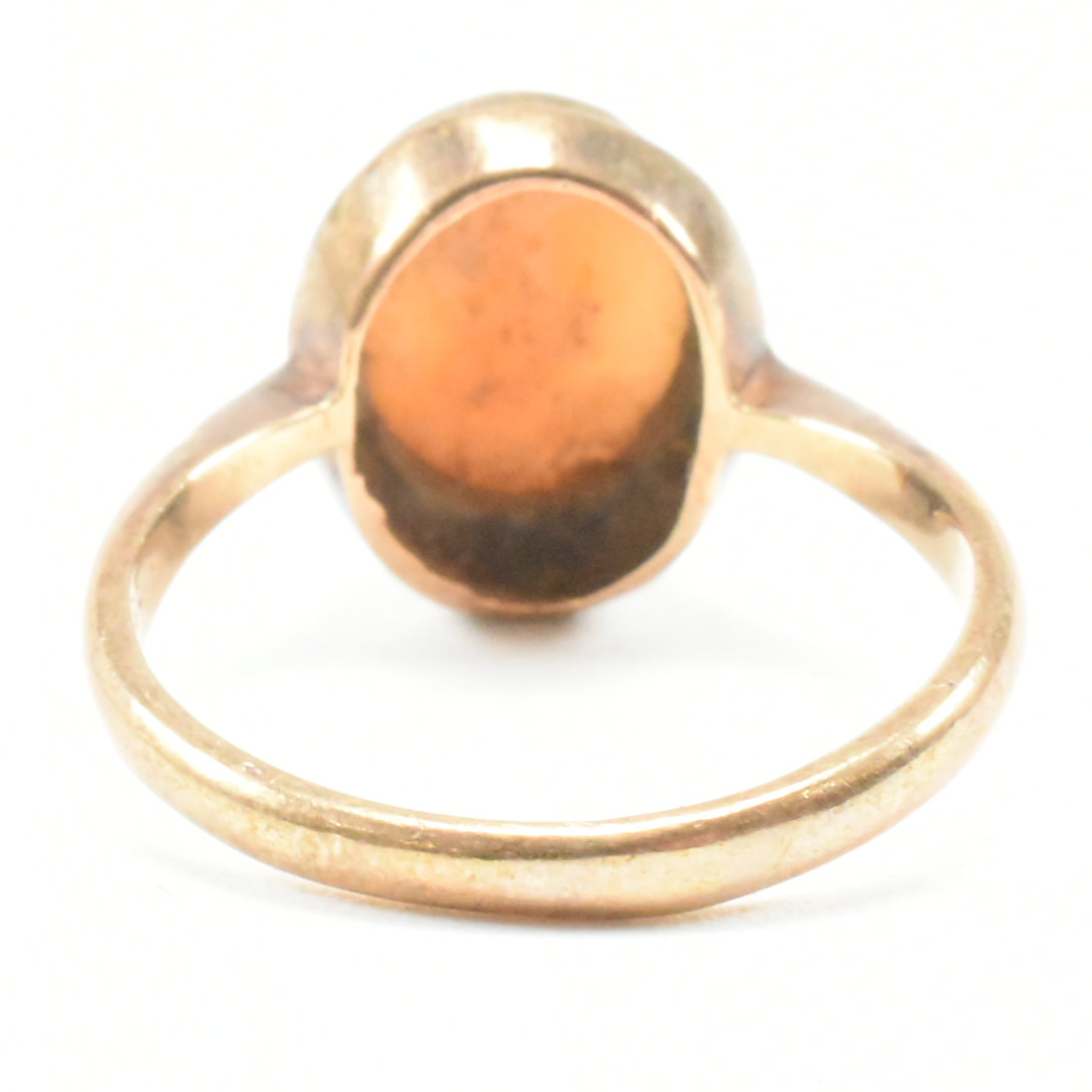 VINTAGE 9CT GOLD CAMEO RING - Image 4 of 8