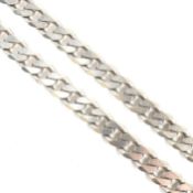 ITALIAN HALLMARKED SILVER CURB LINK CHAIN NECKLACE