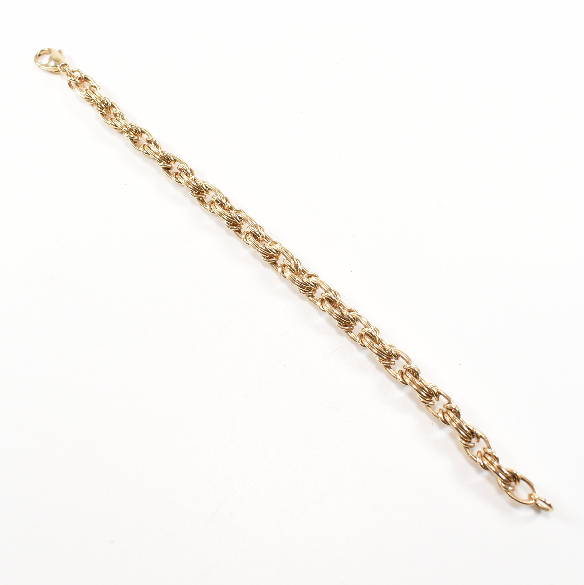 HALLMARKED 9CT GOLD CHAIN BRACELET - Image 4 of 6