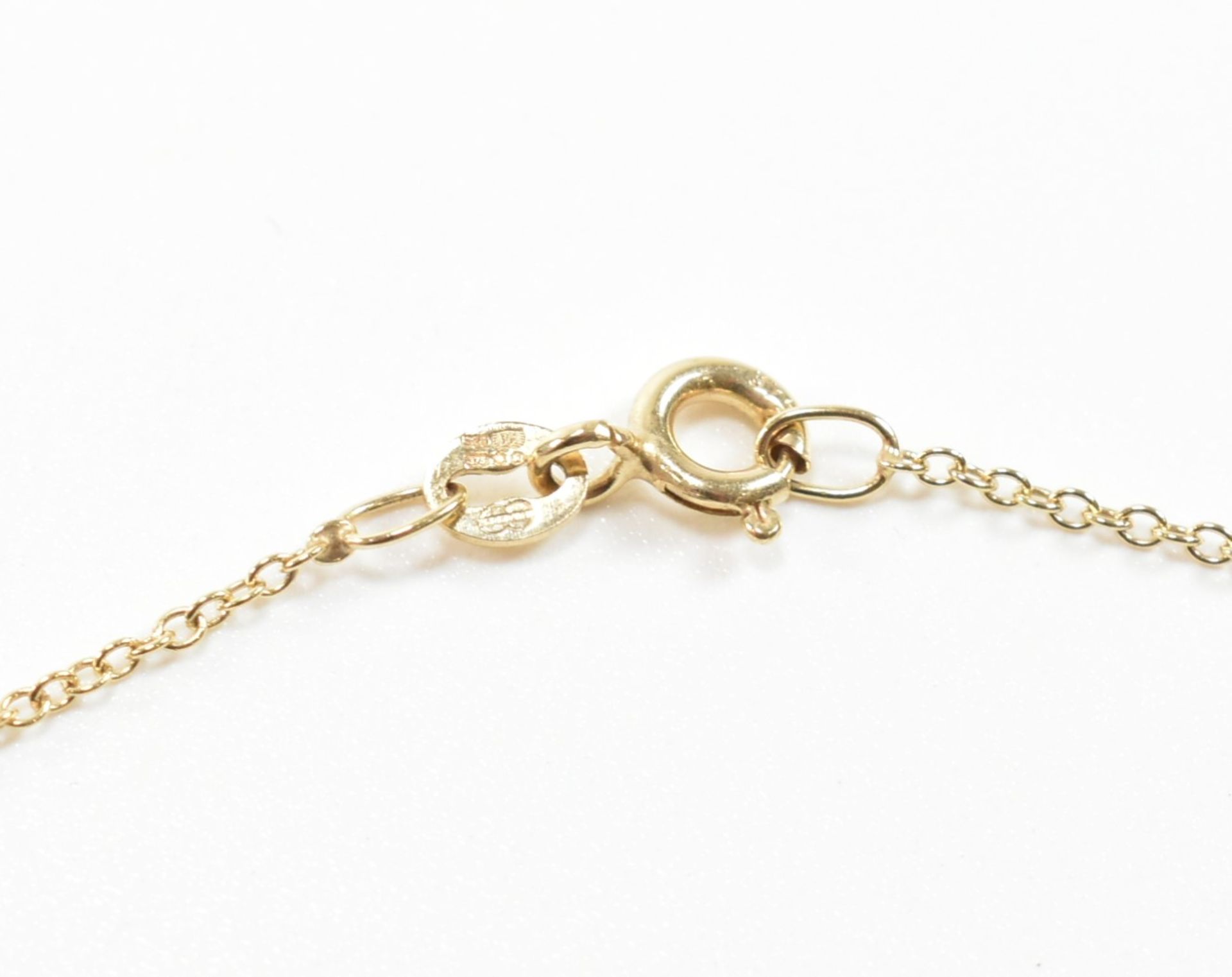 HALLMARKED 9CT GOLD NECKLACE CHAIN & PENDANT - Image 5 of 6