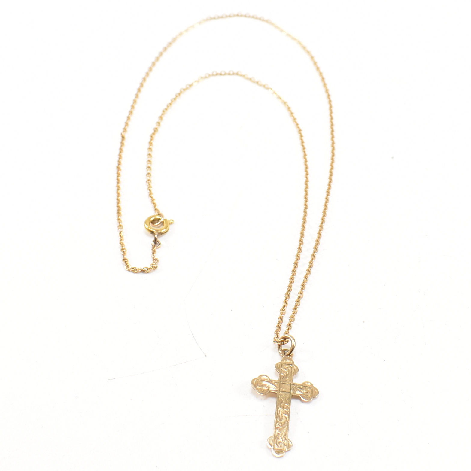 HALLMARKED 9CT GOLD RING & CROSS PENDANT - Image 2 of 13