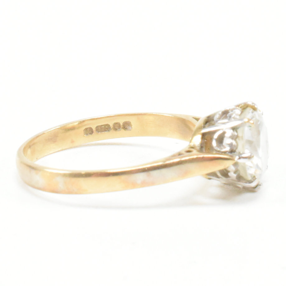 VINTAGE HALLMARKED 9CT GOLD & CZ SOLITAIRE RING - Image 6 of 9