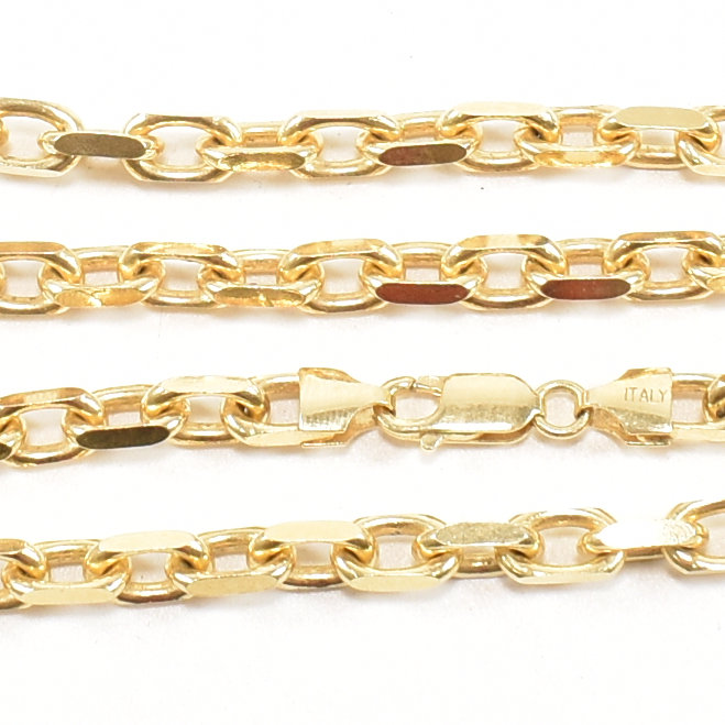 HALLMARKED ITALIAN GOLD ON 925 SILVER CABLE CHAIN - Image 4 of 5