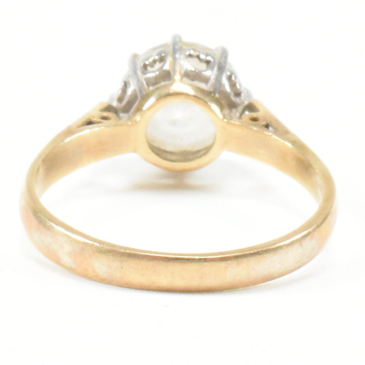 VINTAGE HALLMARKED 9CT GOLD & CZ SOLITAIRE RING - Image 5 of 9