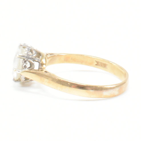 VINTAGE HALLMARKED 9CT GOLD & CZ SOLITAIRE RING - Image 2 of 9