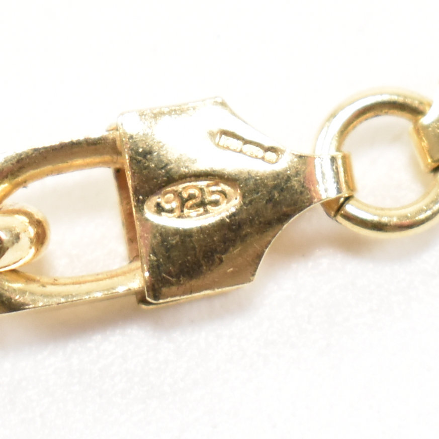 HALLMARKED ITALIAN GOLD ON 925 SILVER CABLE CHAIN - Image 3 of 5