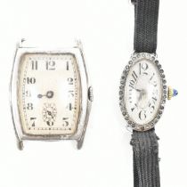 TWO EARLY 20TH CENTURY SILVER WATCHES